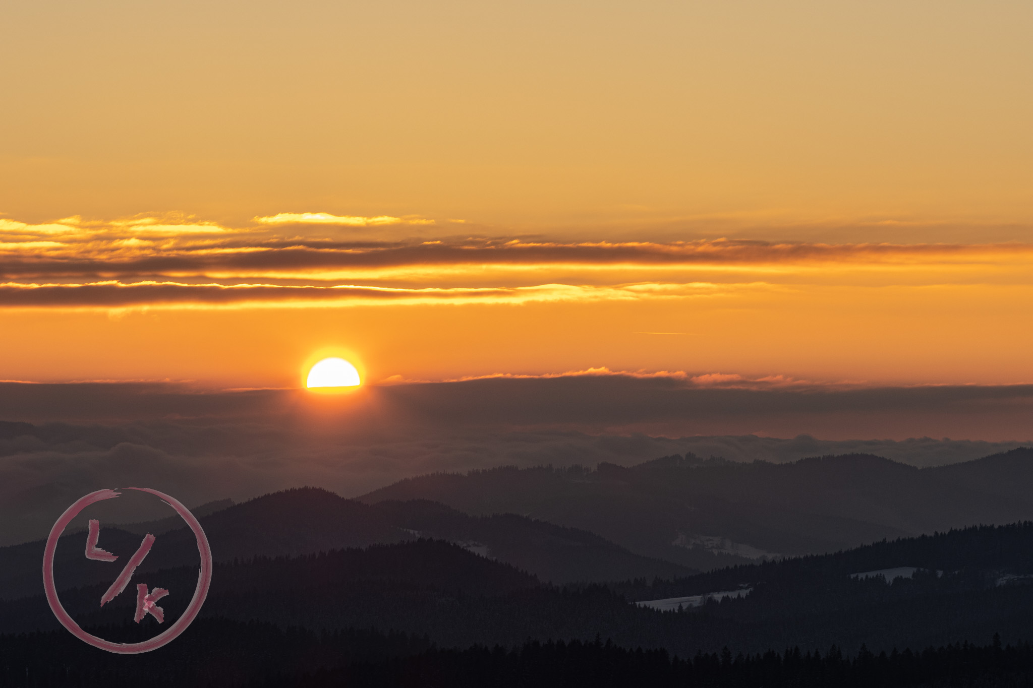 Mountain sunset 1